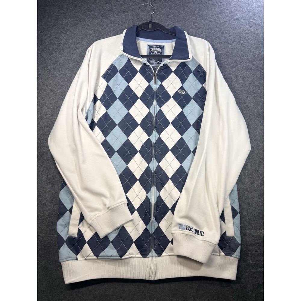 Ecko Unltd. Argyle Full Zip Track Jacket XXL